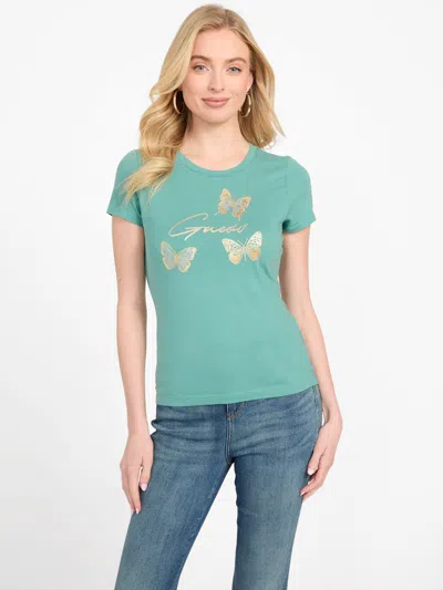 Guess Factory Eco Athalia Butterfly Tee In Multi