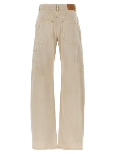 Isabel Marant 'betiane' Jeans Contrast Stitching Detail
