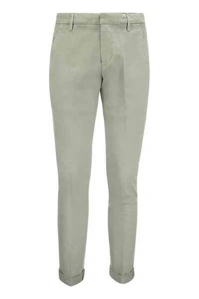 Dondup Gaubert Cotton Chino Trousers In Grey