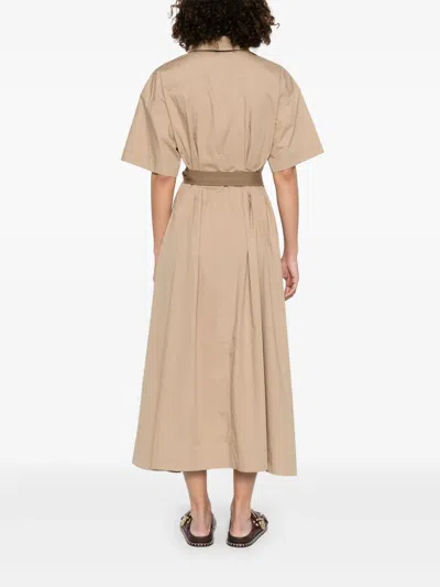 Brunello Cucinelli Women Cotton Belted Dress