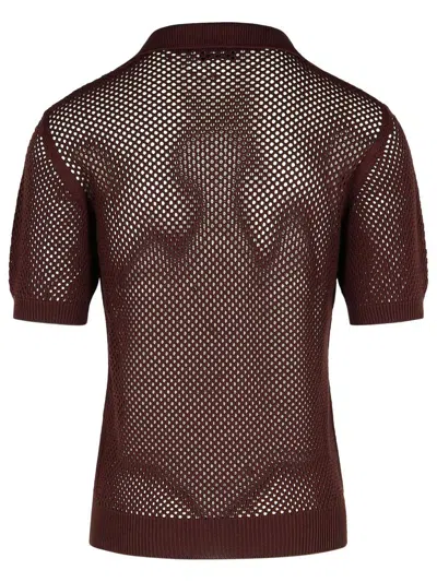 Laneus Brown Viscose Blend Sweater In Brown