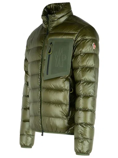 Moncler Olive Green Nylon Fraser Down Jacket In Green