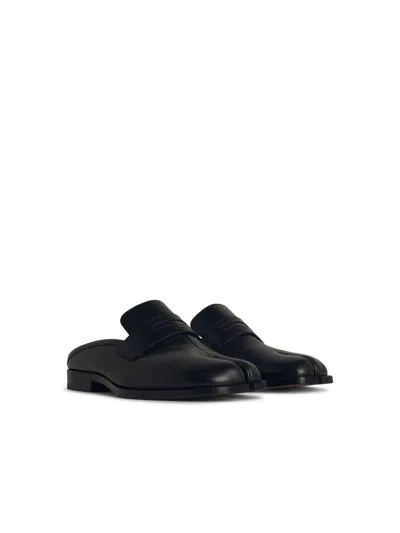 Maison Margiela Black Tabi City Loafer Mules In Black