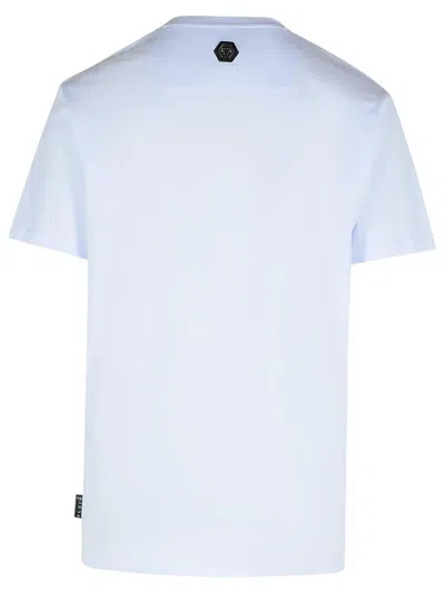 Philipp Plein Short Sleeve T-shirt With Printed Logo In White
