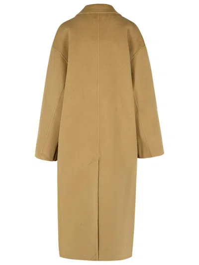 797 Loulou Studio 'borneo' Beige Wool Blend Coat In Beige