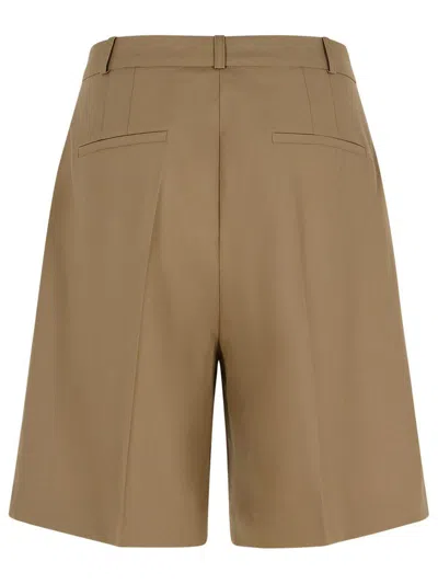 799 Róhe 'tailored' Beige Virgin Wool Shorts In Beige