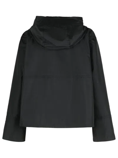 Fay Hooded Jacket Polyamide Front Pockets In Black