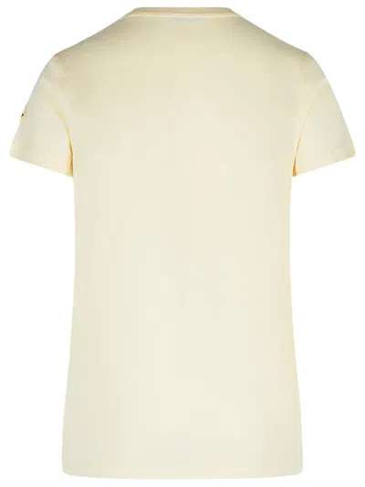 Moncler Cotton Crew-neck T-shirt In Beige