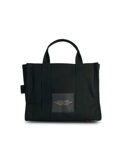 Marc Jacobs 'the Medium Tote' Green Cotton Bag In Green