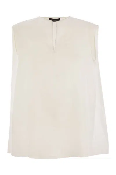 Fabiana Filippi Women's Linen Sleeveless Top In White