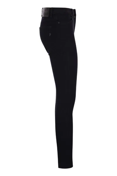 Dondup Iris - Super Skinny Fit Jeans In Black