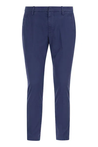 Dondup Men's Alfredo - Slim-fit Cotton Trousers In Bluette