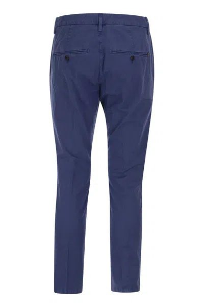 Dondup Men's Alfredo - Slim-fit Cotton Trousers In Bluette