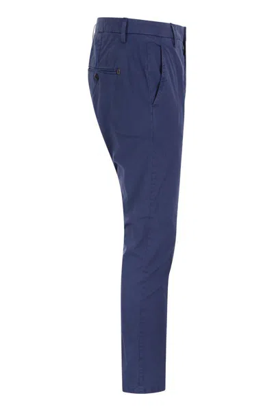 Dondup Men's Alfredo - Slim-fit Cotton Trousers In Bluette