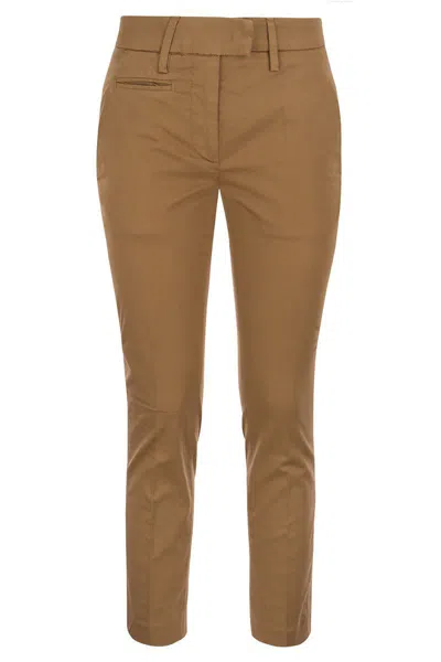 Dondup Women's Perfect - Slim Fit Stretch Trousers In Brown