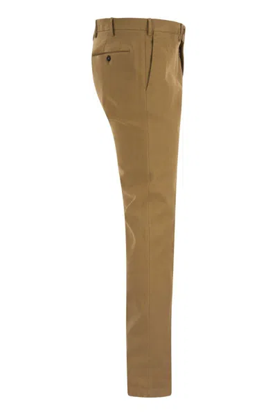 Pt Torino Super Slim Trousers In Brown
