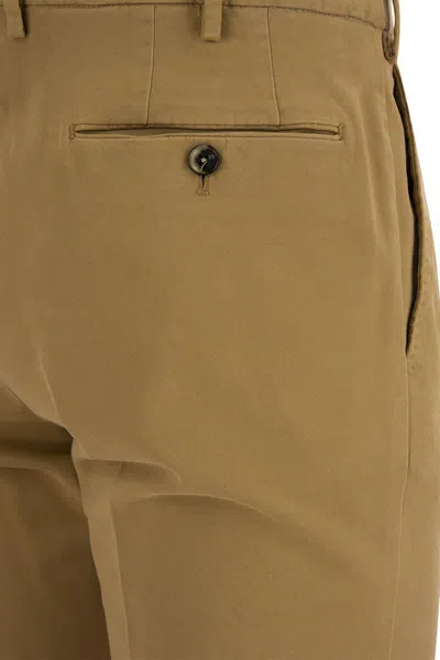 Pt Torino Super Slim Trousers In Brown
