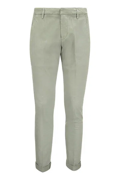 Dondup Gaubert Cotton Chino Trousers In Grey