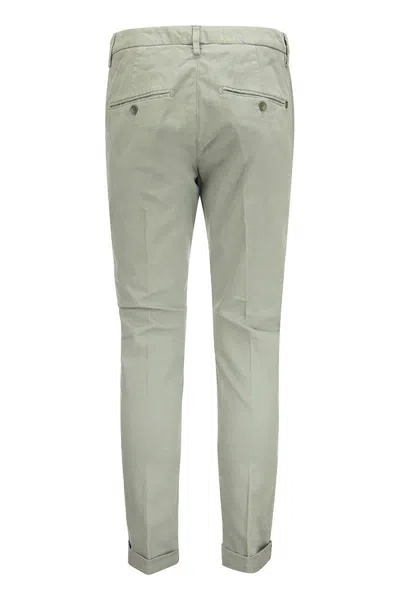 Dondup Gaubert Cotton Chino Trousers In Grey