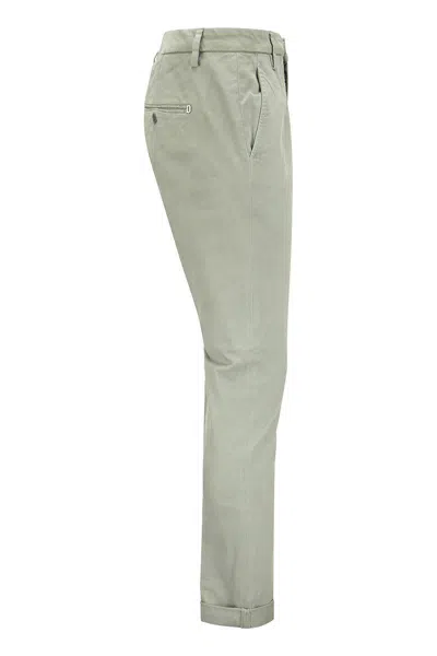Dondup Gaubert Cotton Chino Trousers In Grey