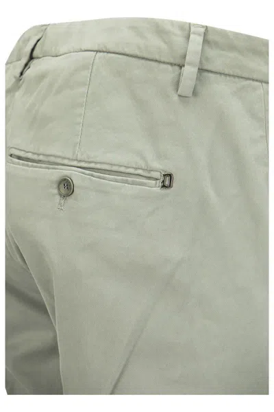 Dondup Gaubert Cotton Chino Trousers In Grey