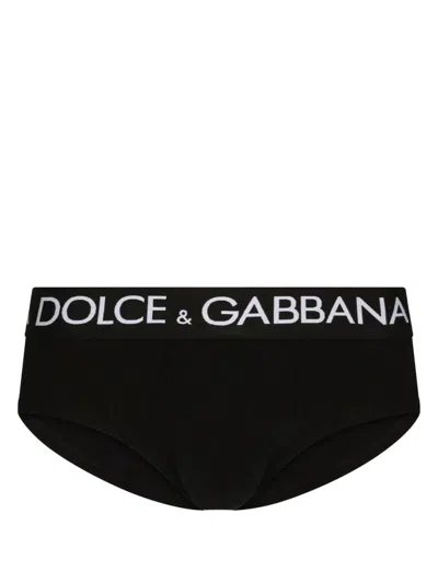 Dolce & Gabbana Logo-print Stretch-cotton Briefs
