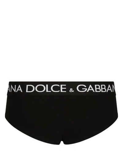 Dolce & Gabbana Logo-print Stretch-cotton Briefs