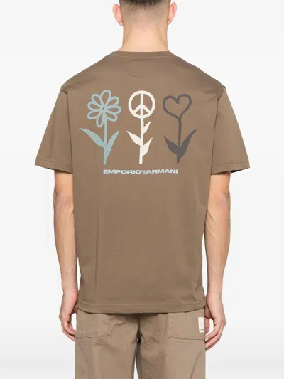 Emporio Armani Shitake Flower Peace T-shirt