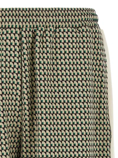 Wales Bonner 'dynamic Patterned Side Stripe Elastic Waistband Shorts' In Multi