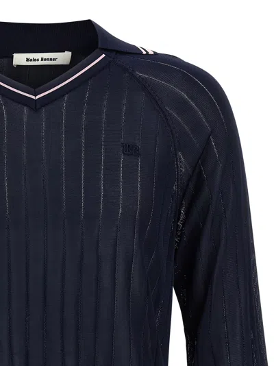 Shop Wales Bonner Roots Polo Shirt Sweaters And Cardigans Multicolor