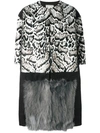 ANTONIO MARRAS ANTONIO MARRAS ANIMAL PRINT FUR COAT - BLACK,LB8006D1411578938