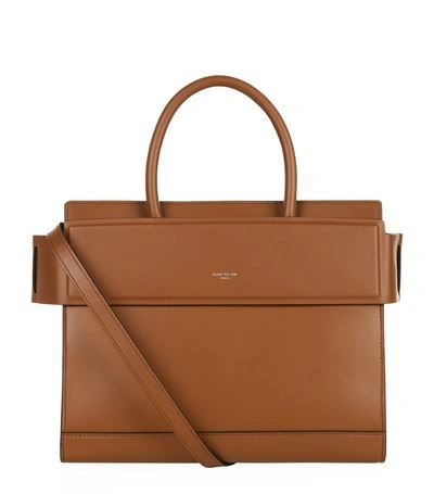 Givenchy Horizon Medium Leather Satchel Bag, Caramel