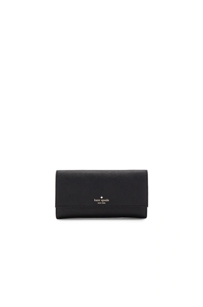 Kate Spade Leather Iphone 7 & 7 Plus Wallet In Black