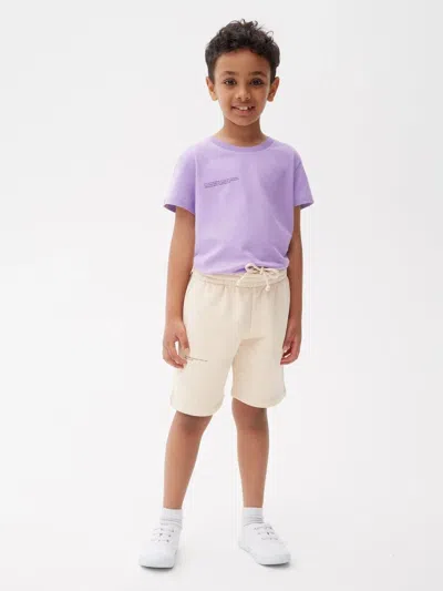 Pangaia Kids 365 Midweight Long Shorts In Beige