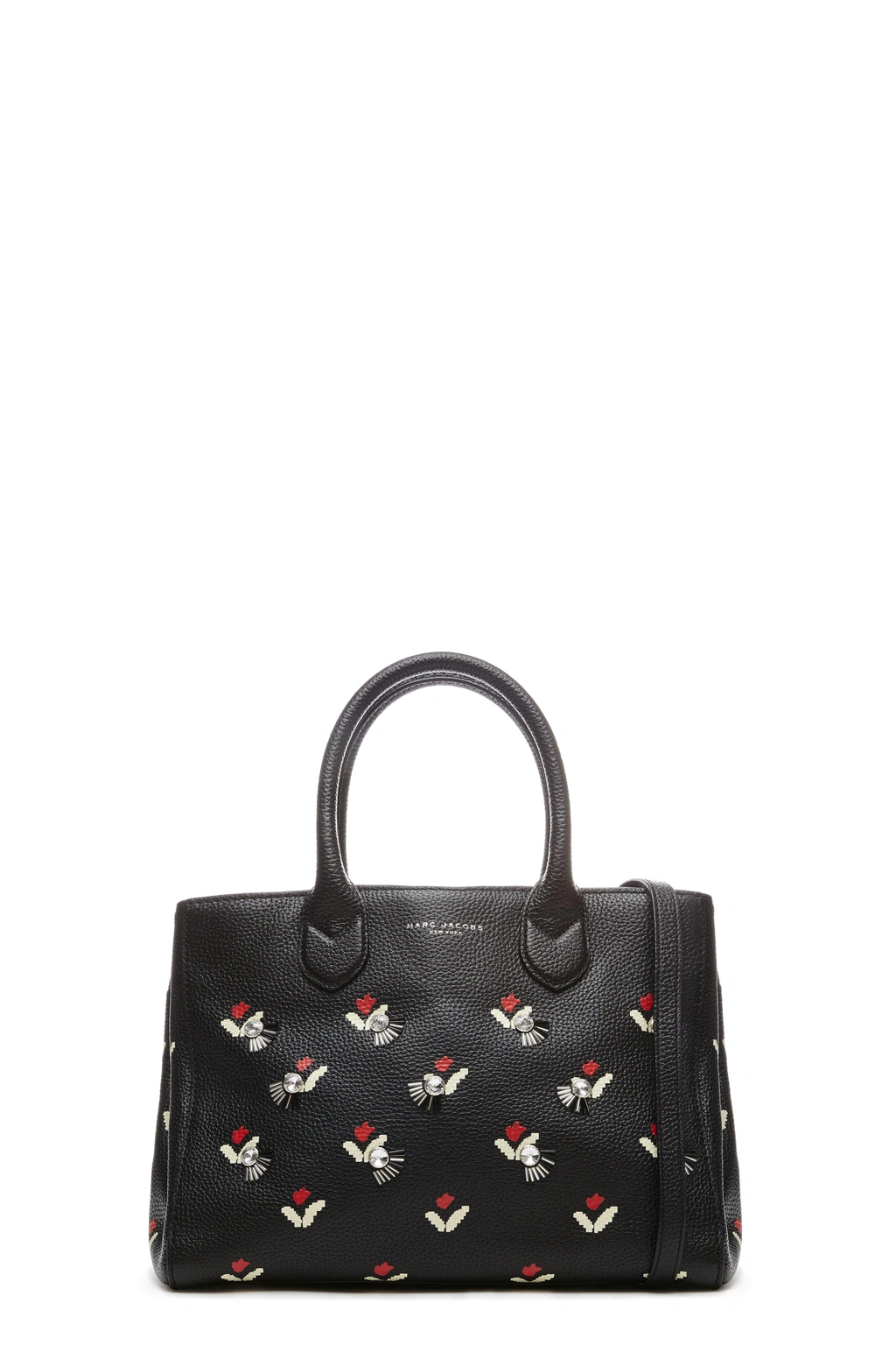Marc Jacobs Embellished Tulip Gotham Leather Tote Bag In