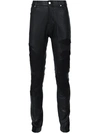 RTA EMBROIDERED SKINNY TROUSERS,MLE31BLK11611300