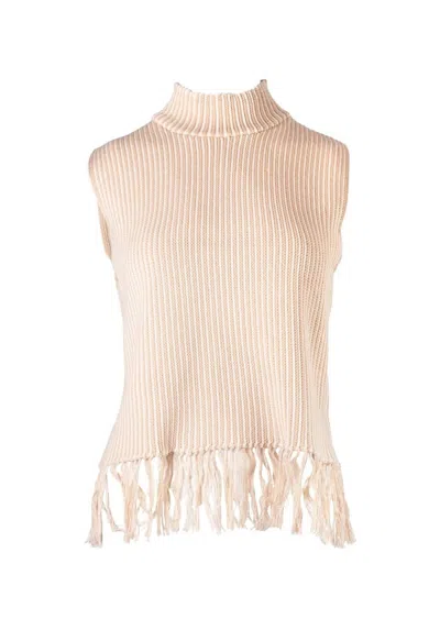 Anna Cate Laurant Top Knit In Ivory In Multi