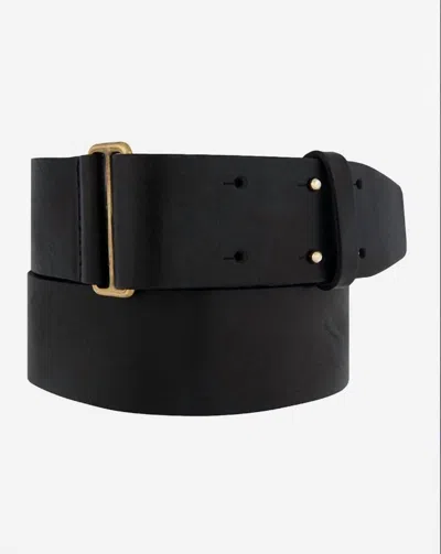 Amsterdam Heritage Pyramid Studded Belt In Black In Black