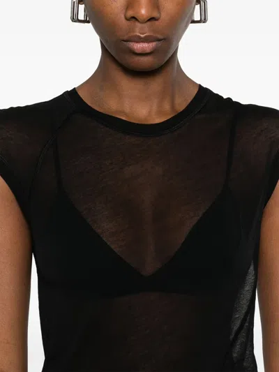 Helmut Lang Twisted Sheer T-shirt - Women's - Cotton