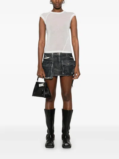 Helmut Lang Twisted Sheer T-shirt - Women's - Cotton