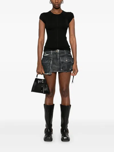 Helmut Lang Twisted Sheer Crewneck Top
