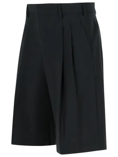 Laneus Light Wool Pants In Black