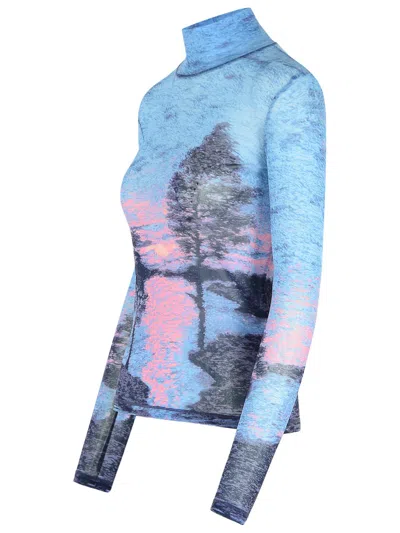 Maison Kitsuné Maison Kitsune Printed Nylon Top In Multicolor