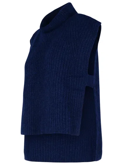 Isabel Marant Étoile Isabel Marant Etoile 'megan' Navy Alpaca Blend Vest In Navy