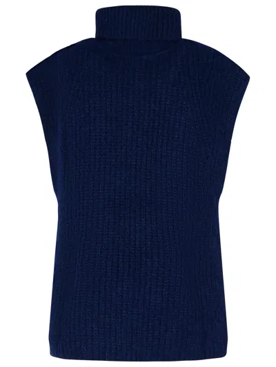 Isabel Marant Étoile Isabel Marant Etoile 'megan' Navy Alpaca Blend Vest In Navy