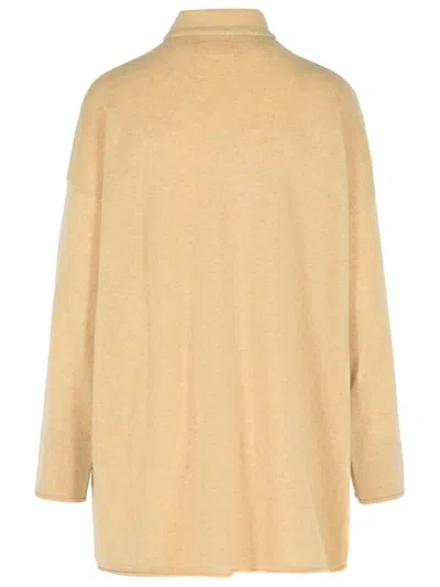 Max Mara Oder Beige Cashmere Turtleneck Sweater In Ivory