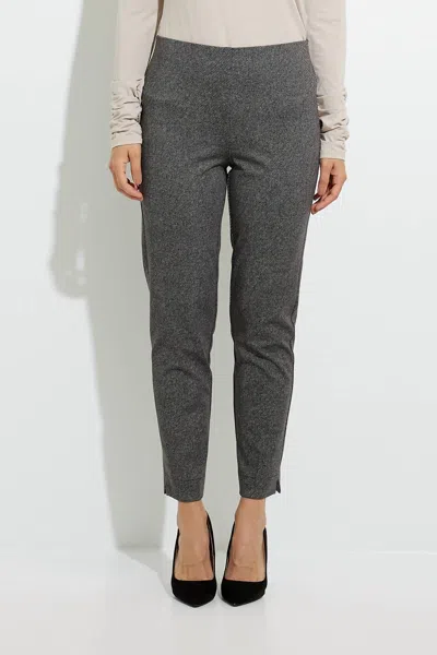 Joseph Ribkoff Slim Leg Pants In Black/multi In Black