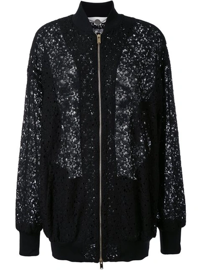 Stella Mccartney Lace Effect Bomber Jacket