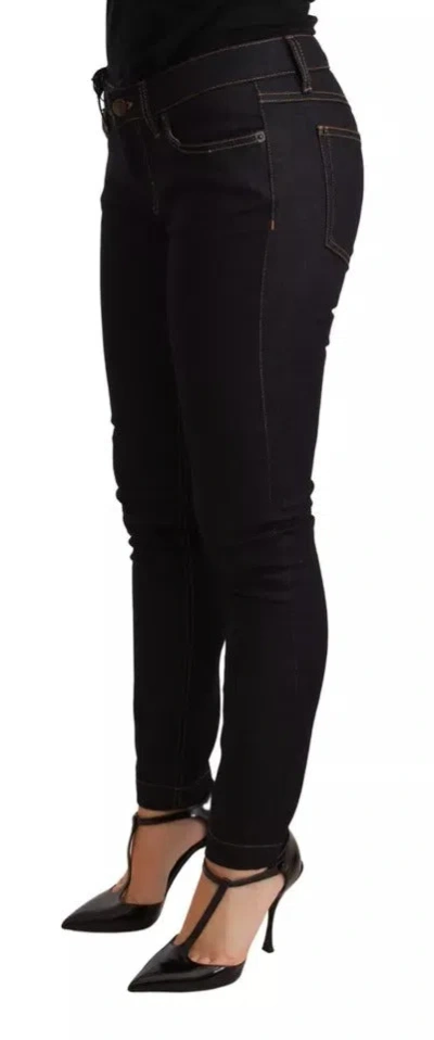 Pre-owned Dolce & Gabbana Blue Cotton Stretch Slim Fit Denim Women's Jeans ()