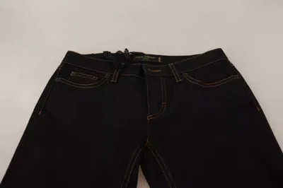 Pre-owned Dolce & Gabbana Blue Cotton Stretch Slim Fit Denim Women's Jeans ()